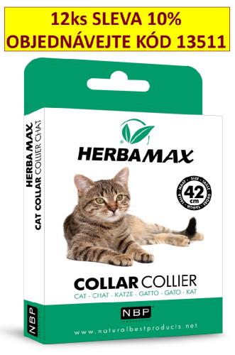 Herba Max Collar Cat antiparazitn obojek 42 cm EXP.6/24