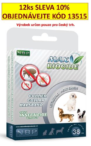 Max Biocide Collar Dog repelentn obojek, pes 38 cm !CZ!
