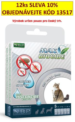 Max Biocide Spot-on Cat repelentn kapsle, koka 5 x 1 ml !CZ!