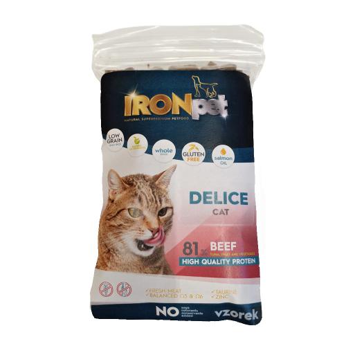 Vzorek IRONpet Cat Delice Beef (Hovz) 70 g