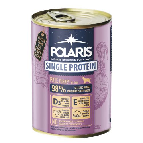 Polaris Single Protein pat Pes Krt, konzerva 400 g PRODEJ PO BALEN (6 ks)