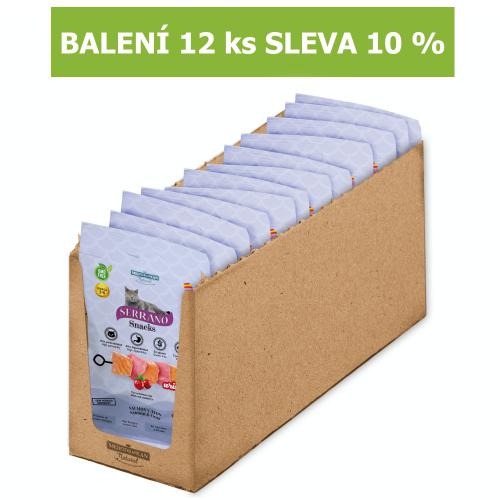 Serrano Snack Cat Urinary Salmon & Tuna 50 g (12 ks) SLEVA 10 %