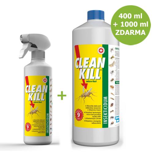 Clean kill 2 x 450 ml + 1000 ml ZDARMA